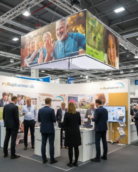Skab blikfang på messen med loftbannere i unikt design