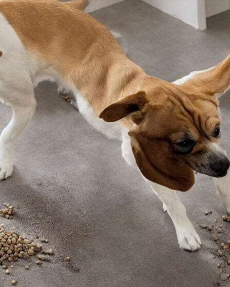 Glem alt om madspild og beskidte gulve med det rigtige underlag til din hunds madskål